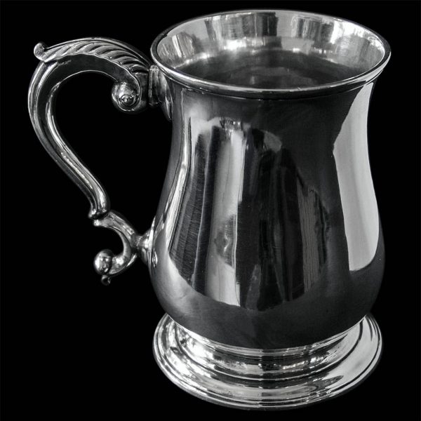 English Antique Georgian Silver Pint Mug