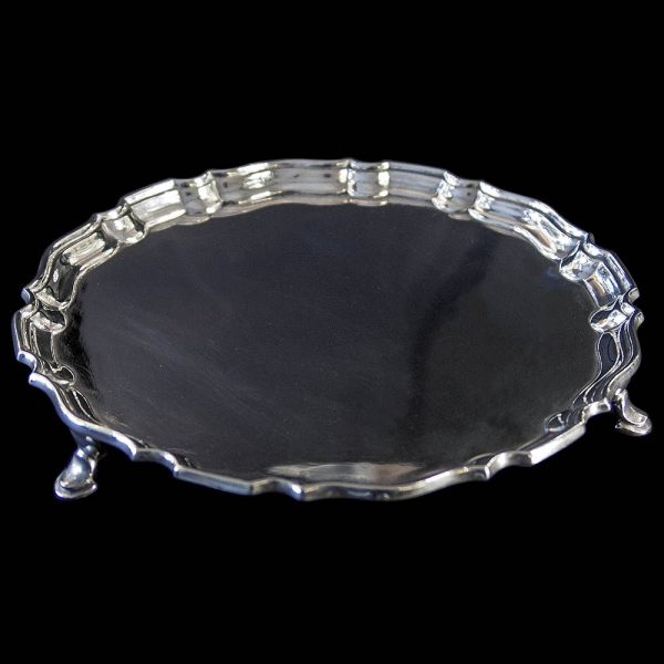 Antique Sterling Silver Card Tray