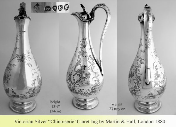 Antique Silver Claret Jug