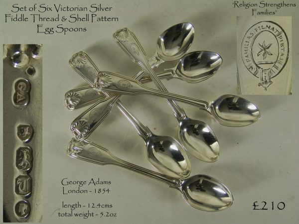 Antique Silver Egg Spoons