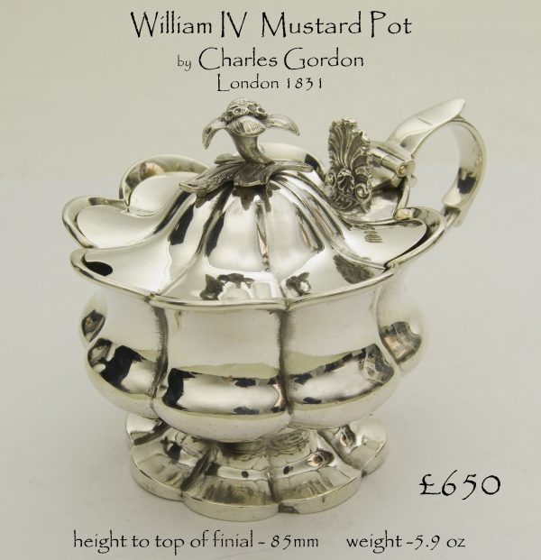 Antique Silver Mustard Pot