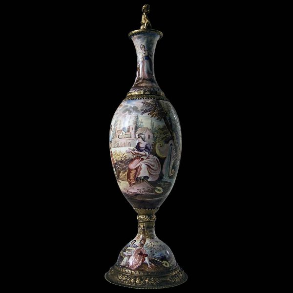 Viennese Enamel Vase