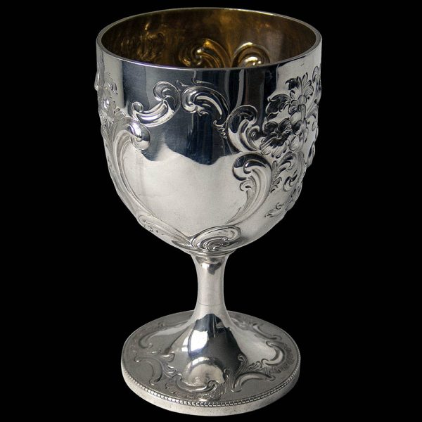 Victorian Silver Wine Goblet