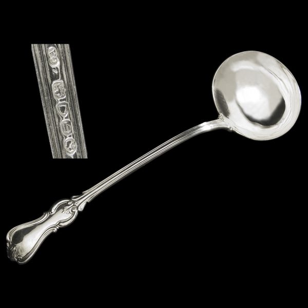 English Silver Antique Soup Ladle