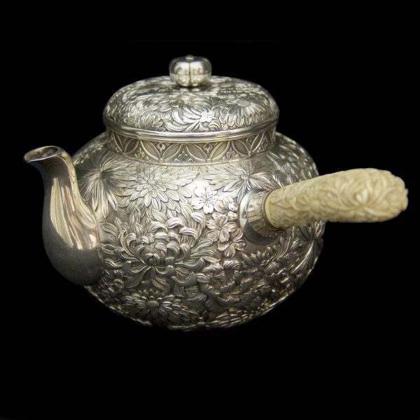 Japanese silver teapot