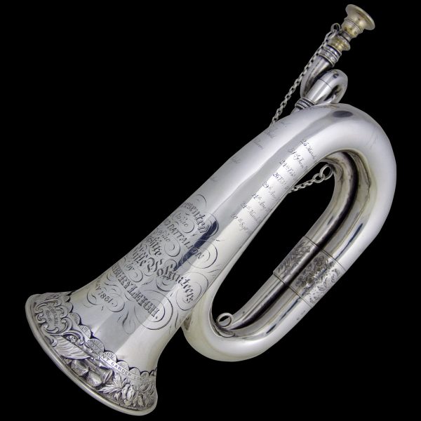 Antique Silver Bugle
