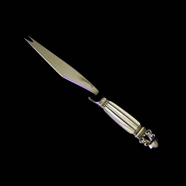 A silver handled Acorn/Konge pattern bar knife