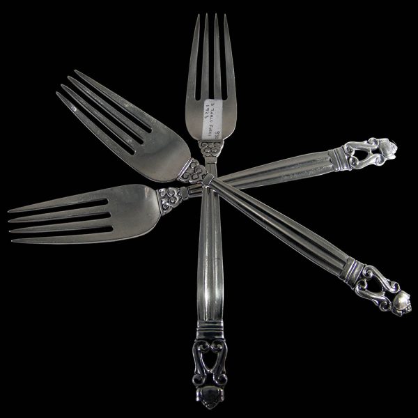 Acorn/Konge Pattern Table Fork x 3