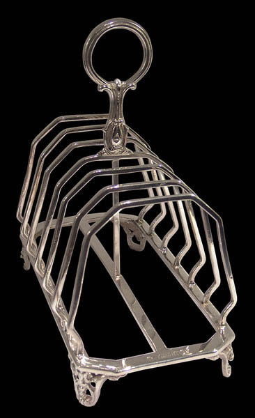 Fine large Sterling silver Victorian Toast Rack