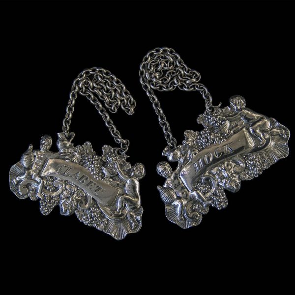 Antique Victorian English Sterling Silver Wine Labels